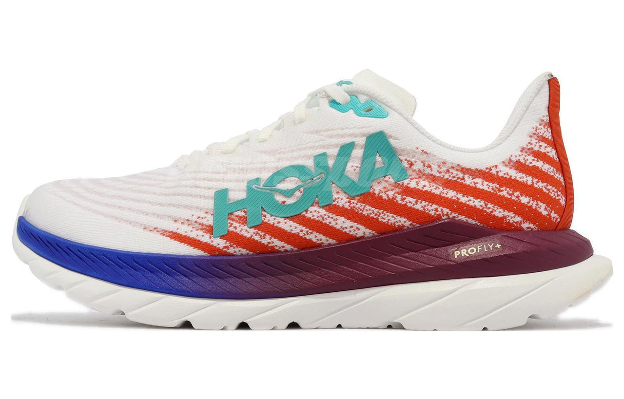 (WMNS) HOKA ONE ONE Mach 5 Wide 'White Fire Red' 1136678-WFM