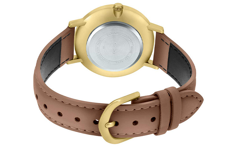 Casio Dress Busines Classic Analog Watch 'Gold Brown Red Wine' MTP-VT01GL-5B