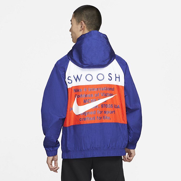 Nike Swoosh Jacket Cj4889-455 'Red/Blue/White' DD1089-455