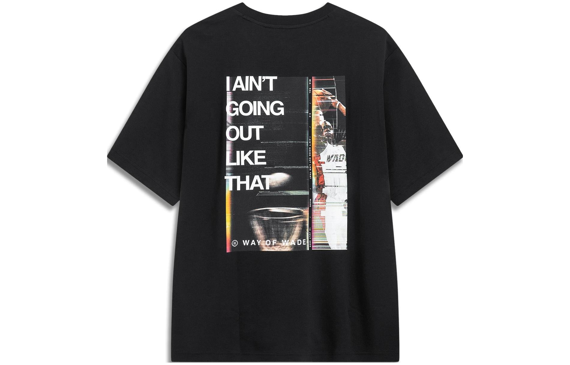 Li-Ning Way Of Wade Graphic T-shirt 'Black' AHST323-1