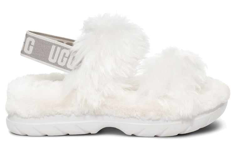 (WMNS) UGG Fluff Sugar Sandal 1119999-WHT