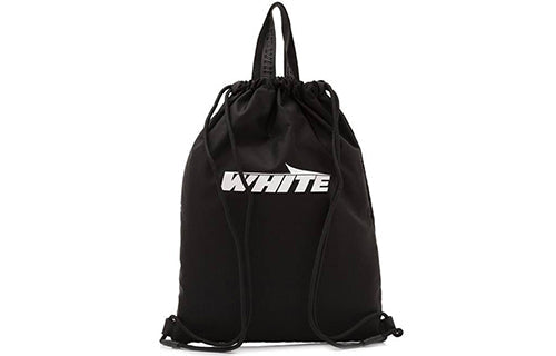 Off-White Minimalistic Drawstring Backpack Black 18A390031001BLACKWHITE