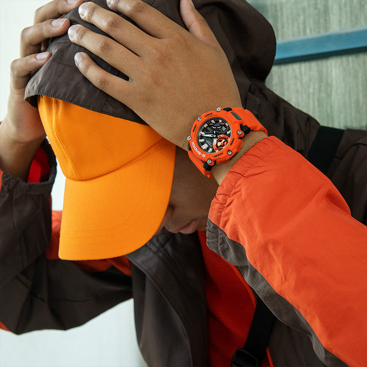 CASIO G-Shock Analog-Digital 'Orange' GA-2200M-4APR