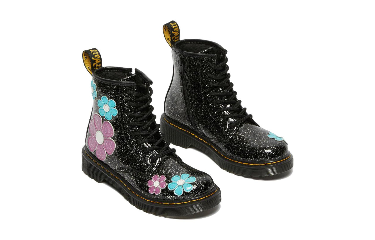 (GS) Dr.Martens 1460 AirWair Cosmic Glitter Flower Boots 'Black Pink Blue' 27229001