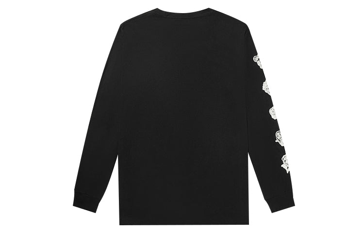 Vans Rowan Pro Logo Printing Long Sleeves Couple Style Black VN0A4MQCBLK