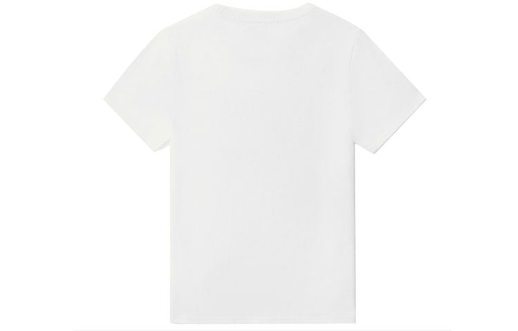 (WMNS) Vans Retro Printing Sports Round Neck Short Sleeve White VN0A5F1XWHT