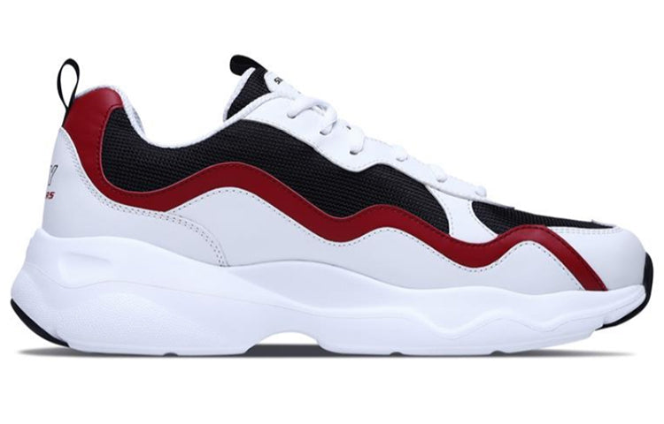 Skechers D'lites Airy Running Shoes Black/White/Red 999859-WBKR