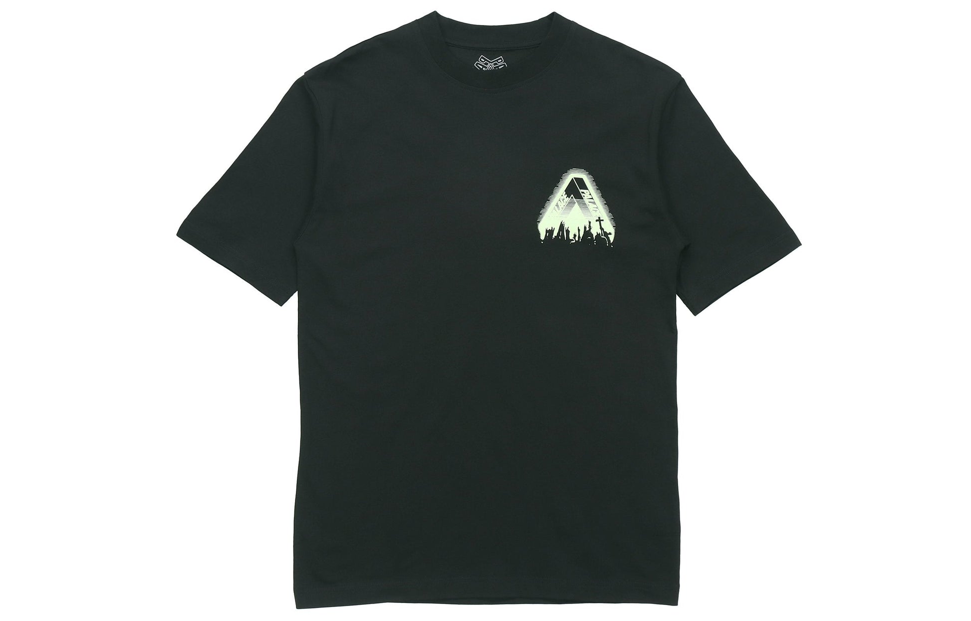 PALACE Tri-Cult Tee limited Triangle Printing Short Sleeve Unisex Black P19TS334
