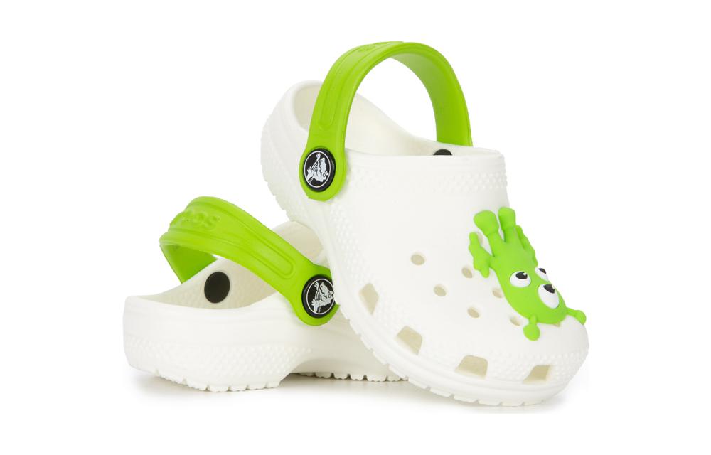 (TD) Crocs Classic Glow Alien Clog 'White Green' 208653-90H