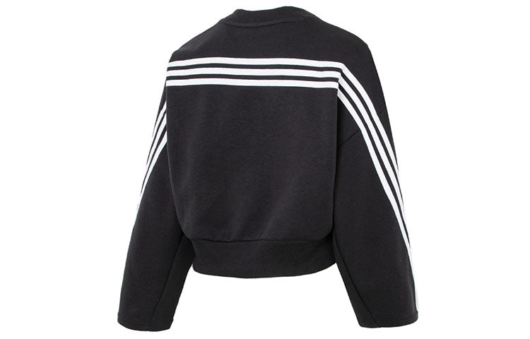 (WMNS) adidas Future Icons 3-stripes Sweatshirt 'Black' IB8494