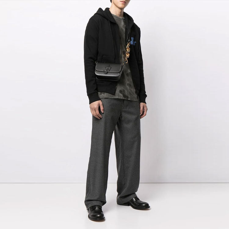 Off-White Men's SS21 Hand Off Logo Sweatshirt Black OMBE001R21FLE0031040