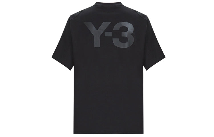 Y-3 Back Printing Casual Short Sleeve Unisex Black FJ0365
