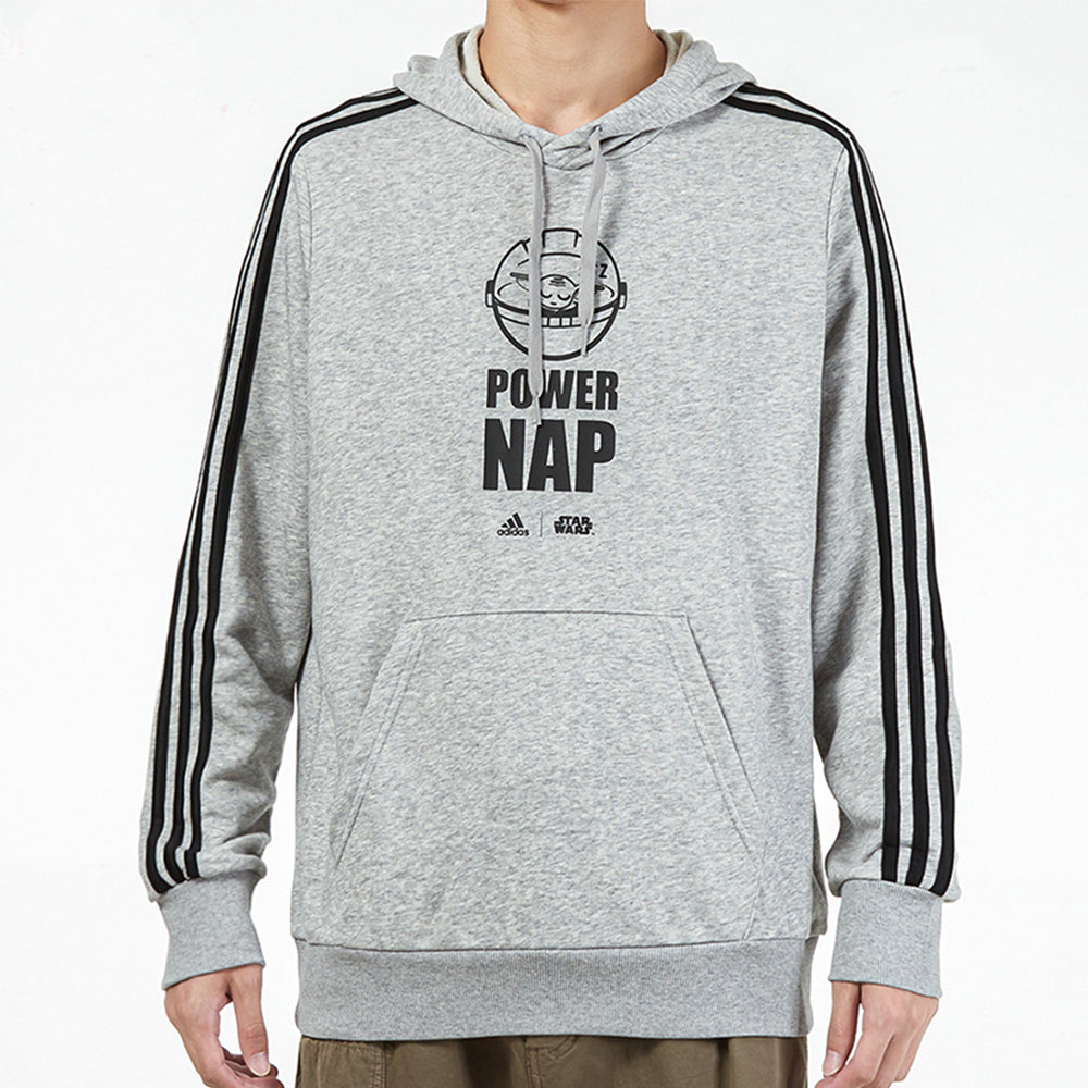Men's adidas x Star Wars Crossover Stripe Alphabet Logo Sports Gray GS6320