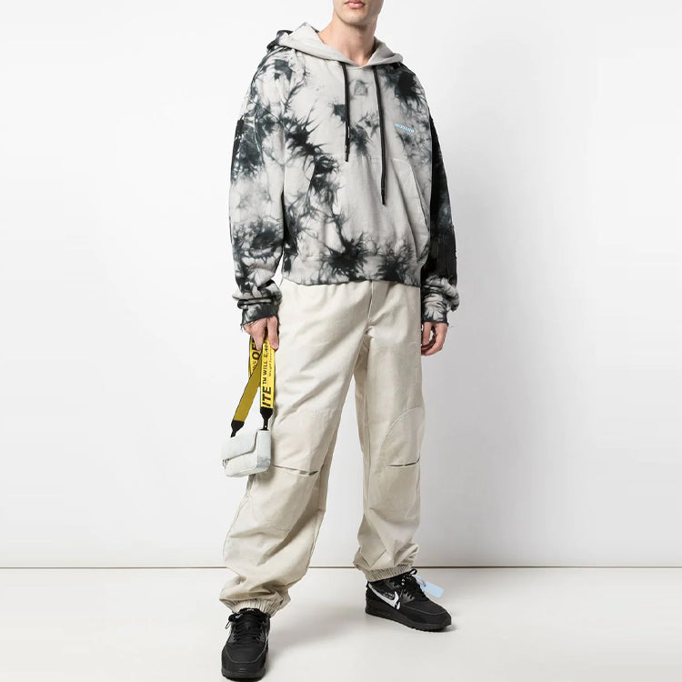 Men's Off-White Casual Long Pants/Trousers Loose Fit Beige OMCA126S20H900200600