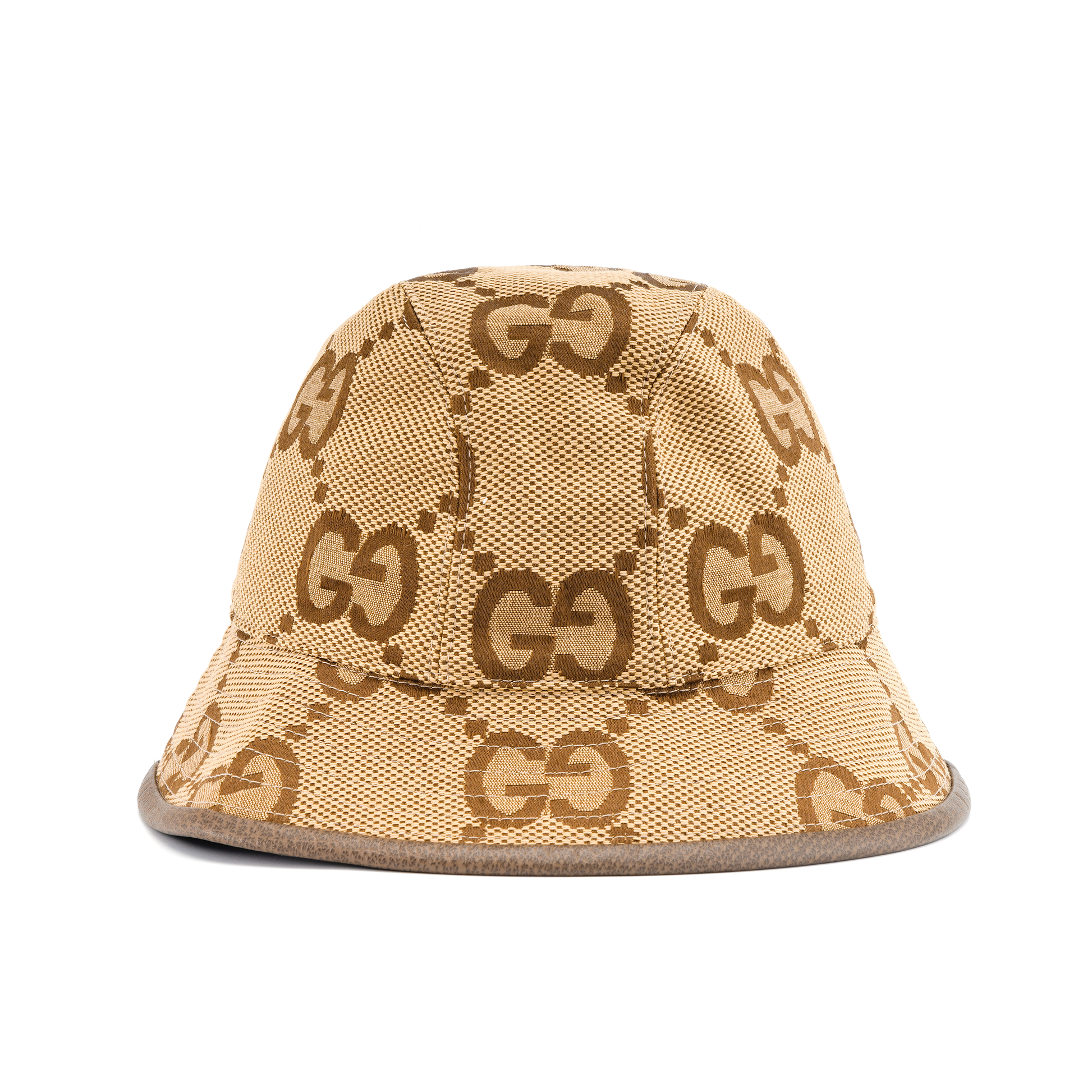 (WMNS) Gucci Jumbo GG Canvas Bucket Hat 'Camel Ebony' 681256-3HAGJ-2564