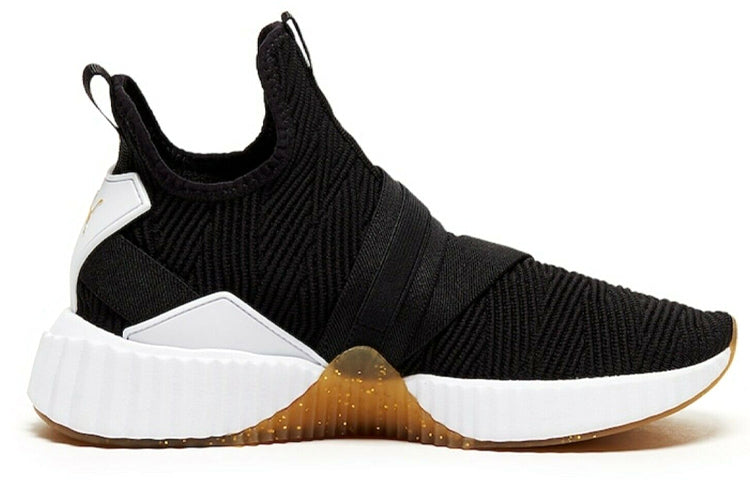 (WMNS) PUMA Defy Varsity Mid Shoes Black/White 191667-01