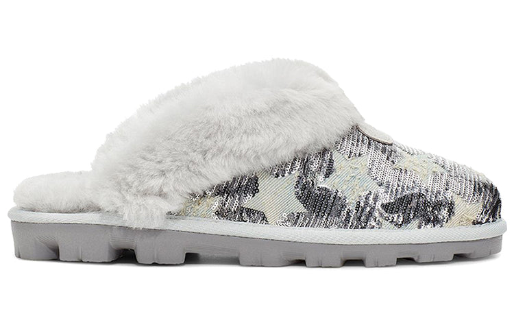 (WMNS) UGG Coquette Sequin Stars 'Gray White' 1107956-GRV