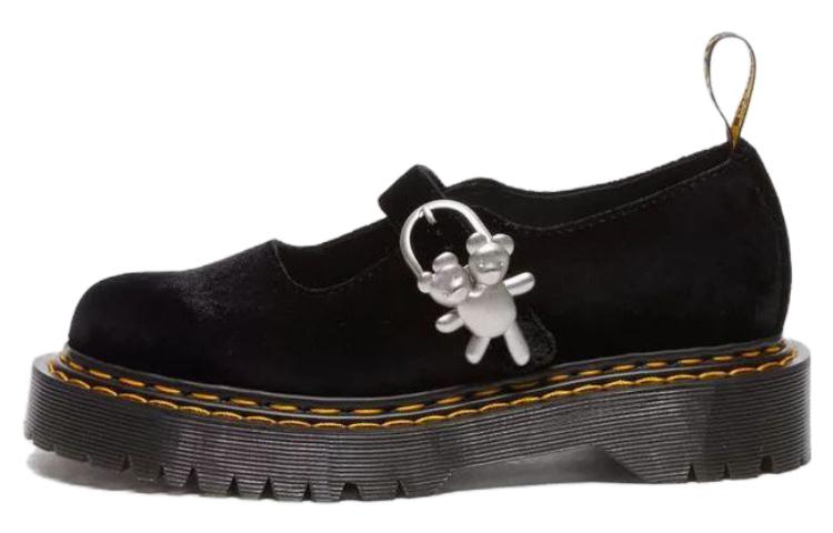 (WMNS) Dr. Martens Addina Bex x Heaven By Marc Jacobs Velvet Shoes 'Black' 31705001