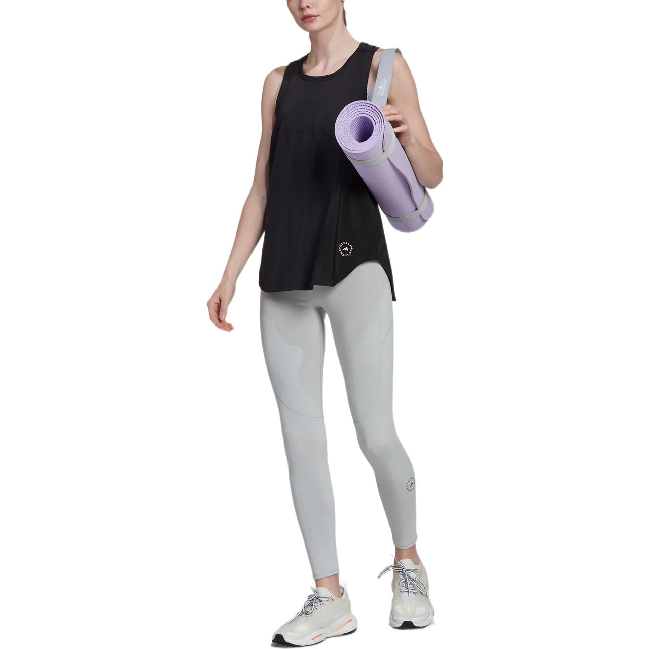 (WMNS) adidas by Stella McCartney True Strength Yoga 7/8 Tight Asia Sizing 'Grey' HH7222