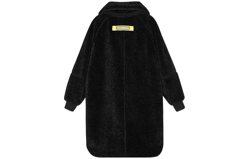 (WMNS) Skechers x Pokmon Zip-Up Collar Mid-length Cotton Jacke 'Black' L422W073
