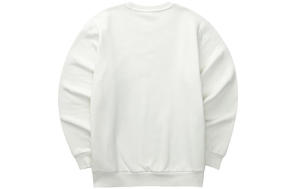 Skechers Diamond Series Letter Printed Crew Sweater 'White Black' L423M173-0074