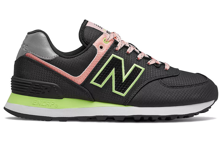 (WMNS) New Balance 574 v2 Shoes Black/Pink WL574WB2