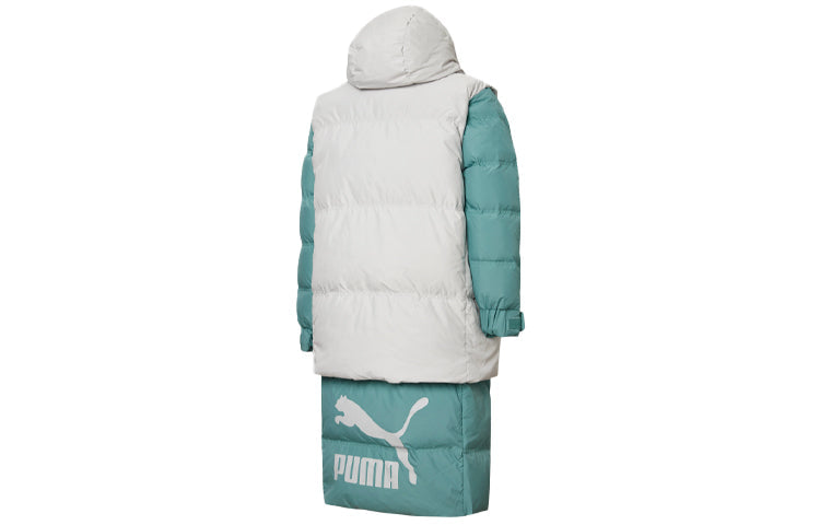 PUMA Layer Down Jacket 'Teal White' 598317-94