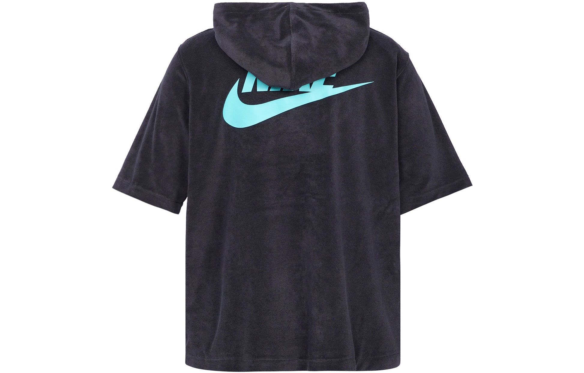 Nike Sportswear Solid Color Embroidered daisy Logo Printing hooded Sports Short Sleeve Black DM5063-010