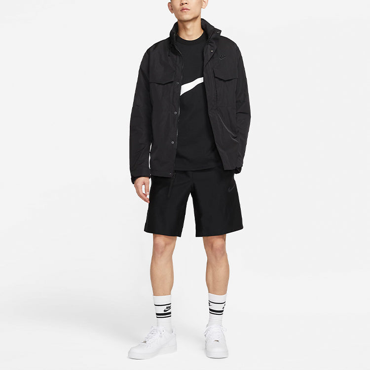 Nike Premium Essentials M65 Unlined Retractable Jacket Coat Black DC6771-010