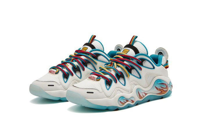 FILA FUSION x Mitchell & Ness Bank Vertical Sneakers 'White Blue' T12M343217FBS