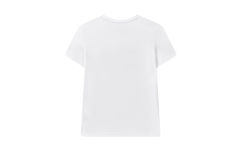 FILA Alphabet Logo Printing Round Neck Short Sleeve White F51M028131A-WT
