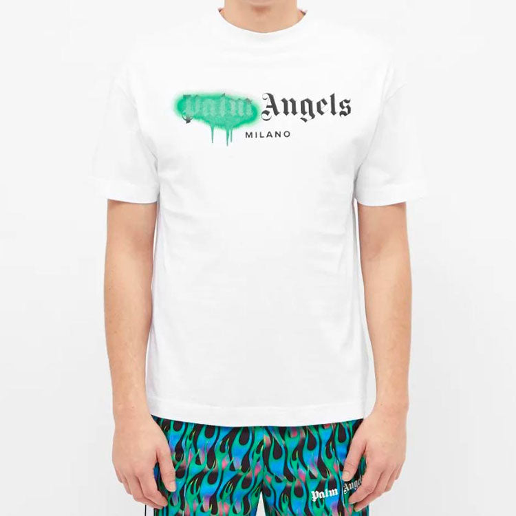 PALM ANGELS Tokyo Sprayed Logo Tee Logo Tee PMAA001S204130540140