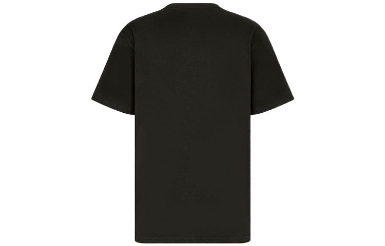 Men's DIOR x KENNY SCHARF Crossover FW21 Alphabet Logo Knit Short Sleeve Black 193J697B0677-C986