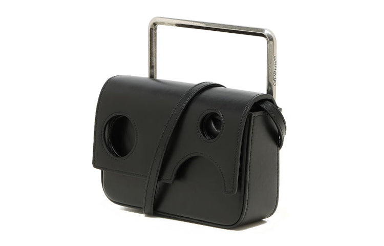 Off-White Leather 21 Flip Single-Shoulder Bag Black OFWBGPO11BGNGBKX