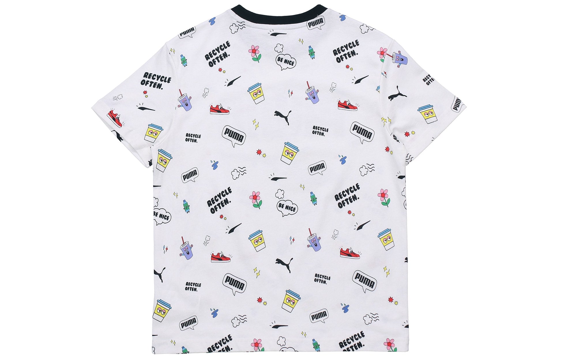 PUMA Awareness AOP T-Shirt 'White Black' 532033-02