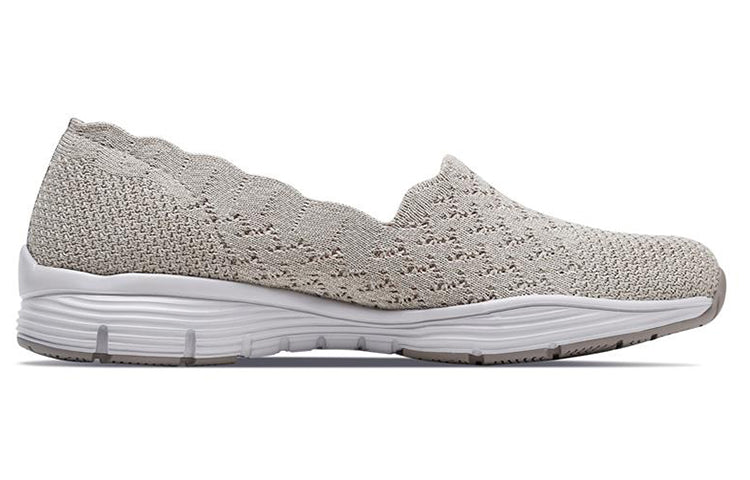(WMNS) Skechers Modern Comfort Slip-On Shoes Ivory 49481-NAT