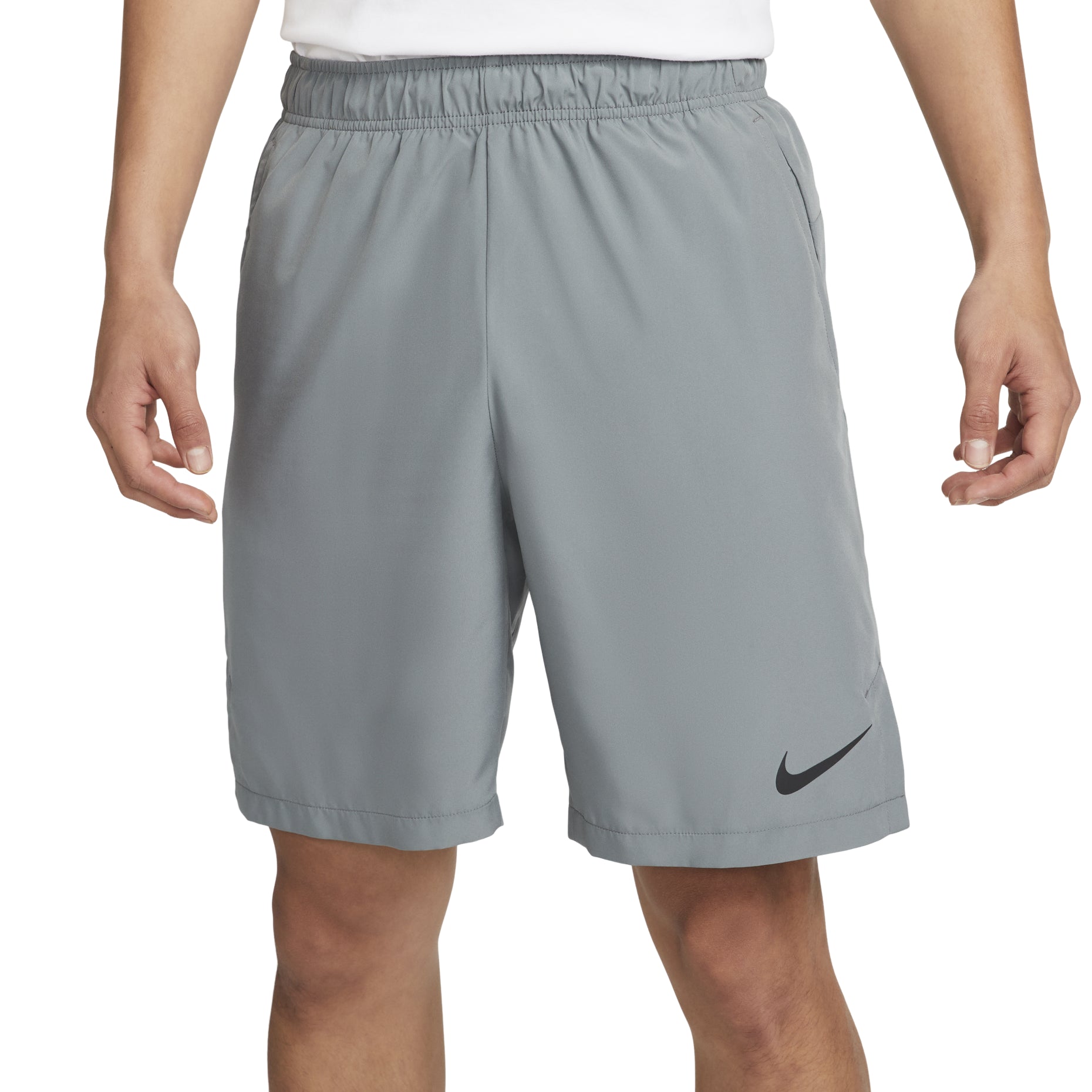 Nike Dri-FIT 9 Solid Color Woven Training Sports Shorts Gray DM6618-084