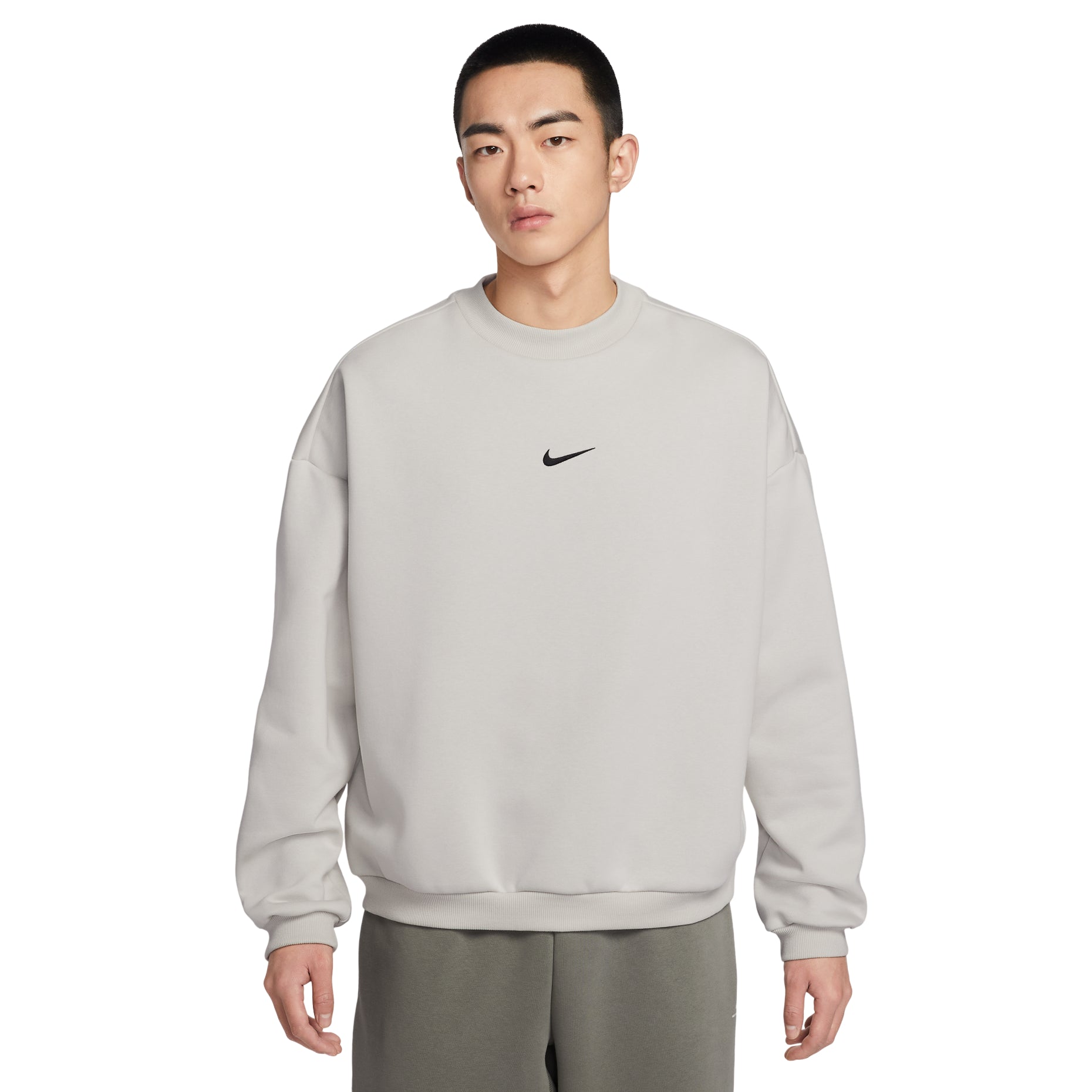 Nike Standard Issue Therma-FIT Brushed Crew 'Light Bone' IR0107-072