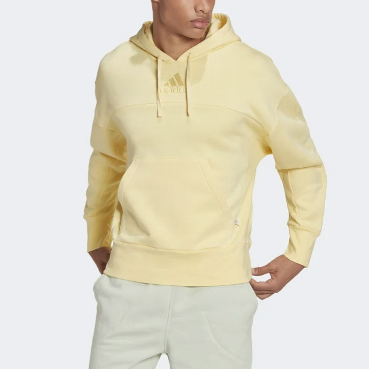 adidas Studio Lounge Fleece Hoodie 'Yellow' HK4592