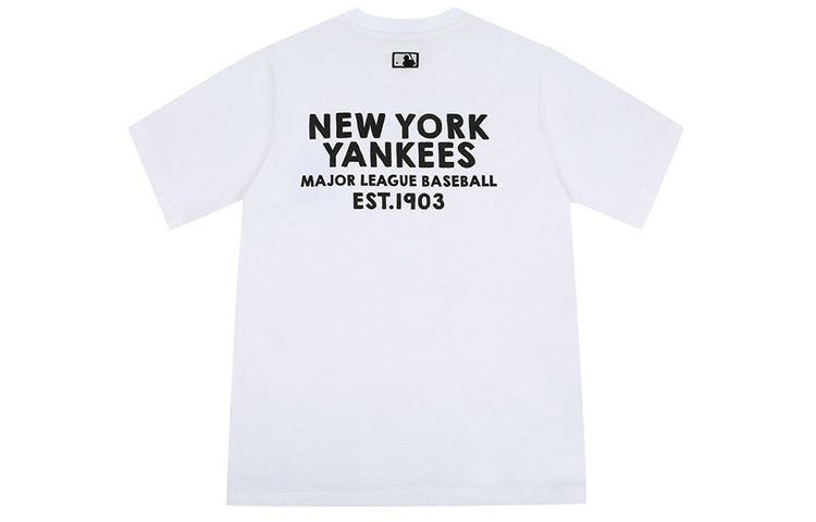 MLB New York Yankees Basic Printing Short-Sleeve Tee Unisex White 31TS04031-50W