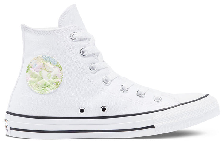 (WMNS) Converse Chuck Taylor All Star High Top 'White Green' 570973C