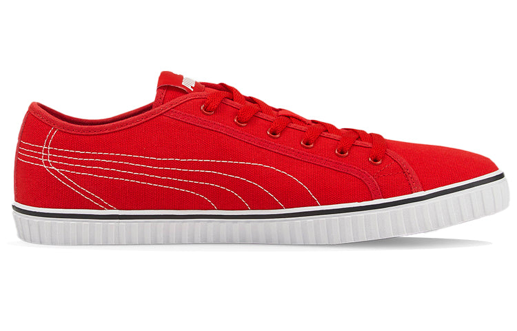 PUMA Ever LoPro Cv Casual Skateboarding Shoes Unisex Red White 383030-03