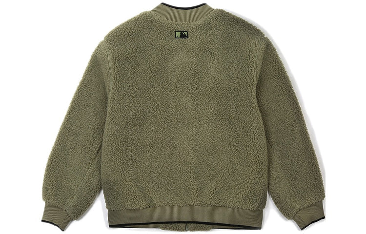 MLB Boston Red Sox lamb's wool Jacket Unisex Khaki 31JPF1061-43K