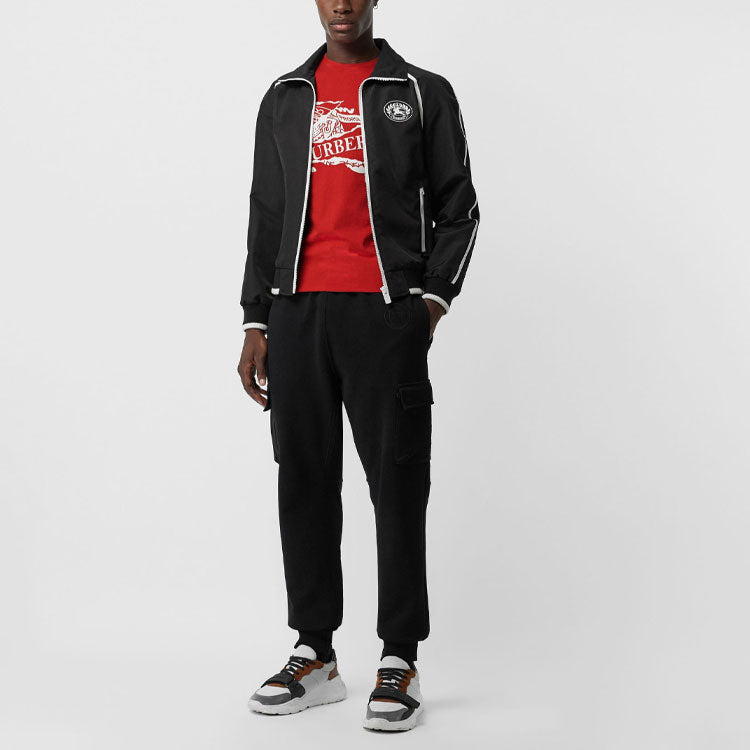 Men's Burberry Casual logo Short Sleeve Red 80078391