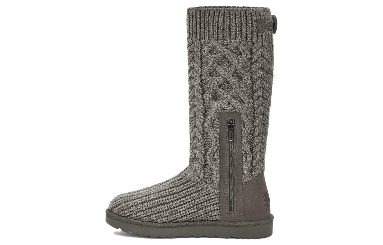 (WMNS) UGG Classic Cardi Cabled Knit Boot 'Grey' 1146010-GREY