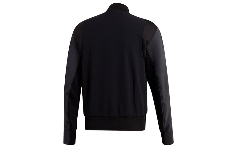 adidas Ny M Vrct logo Colorblock raglan sleeve Athleisure Casual Sports Training Jacket Black DZ6224