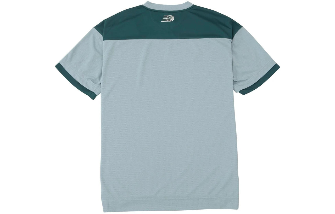New Balance Linear Logo Honeycomb Mesh T-shirt Asia Sizing 'Salt Marsh' AMT45072-SAM