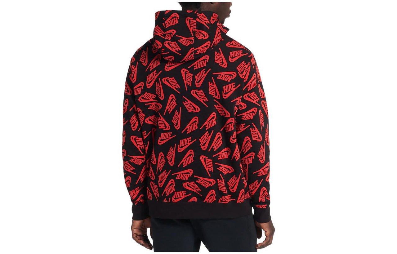 Nike all over print hoodie 'Black' DD4847-657