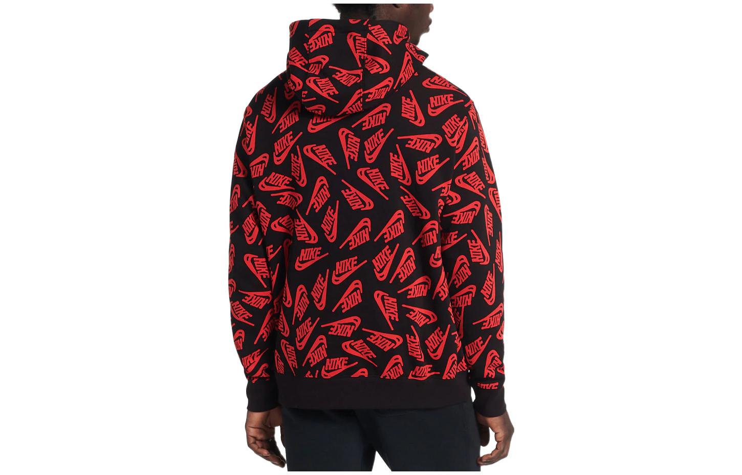 Nike all over print hoodie 'Black' DD4847-657