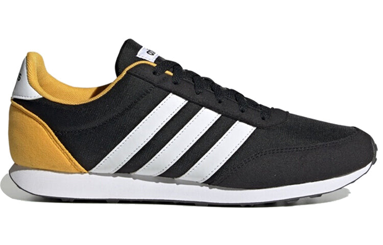 adidas neo V Racer 2.0 'Black White Yellow' EG9913